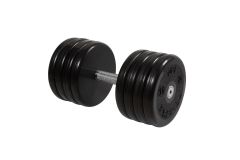 Гантель неразборная, классик, с невращ. хром. ручкой, 44 кг MB Barbell MB-FdbEM-BN44