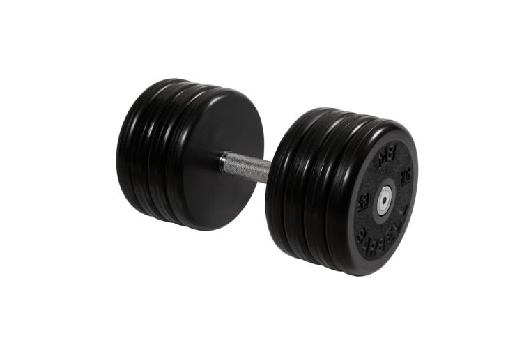 Гантель неразборная, классик, с невращ. хром. ручкой, 49 кг MB Barbell MB-FdbEM-BN49 
