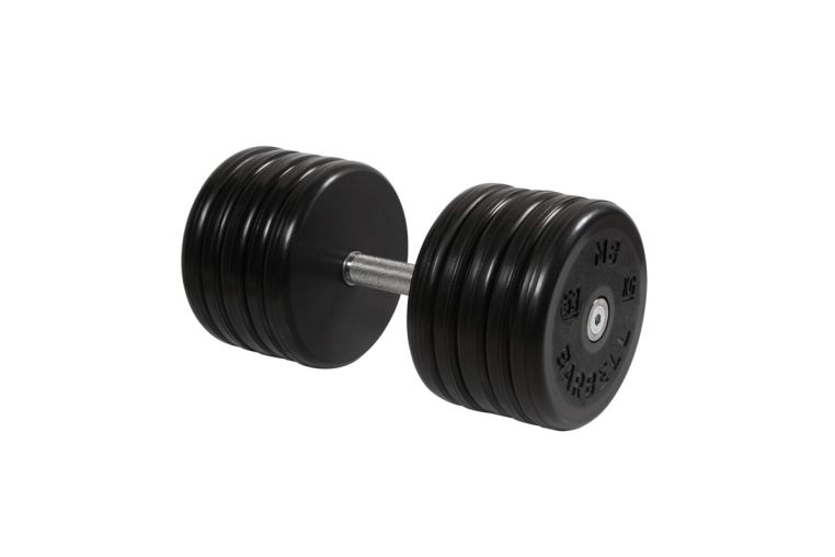 Гантель неразборная, классик, с невращ. хром. ручкой, 53 кг MB Barbell MB-FdbEM-BN53 