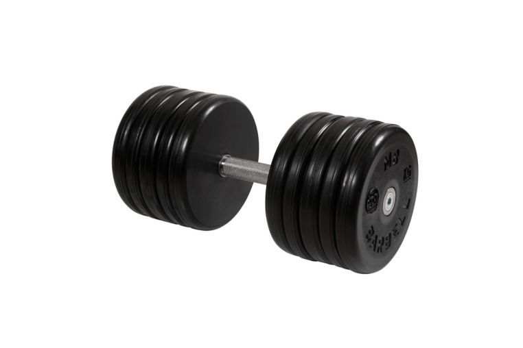 Гантель неразборная, классик, с невращ. хром. ручкой, 56 кг MB Barbell MB-FdbEM-BN56 