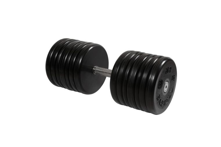 Гантель неразборная, классик, с невращ. хром. ручкой, 58 кг MB Barbell MB-FdbEM-BN58 