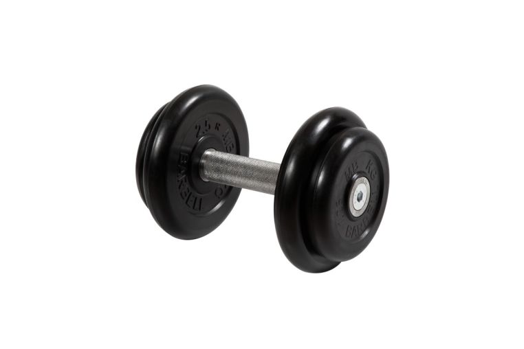 Гантель неразборная, с невращ. хром. ручкой, 8,5 кг MB Barbell MB-FdbM-BN8,5 
