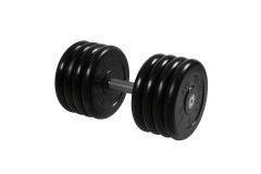 Гантель неразборная, с невращ. хром. ручкой, 41 кг MB Barbell MB-FdbM-BN41