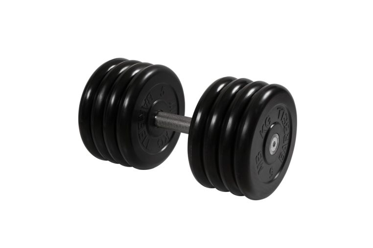 Гантель неразборная, с невращ. хром. ручкой, 41 кг MB Barbell MB-FdbM-BN41 
