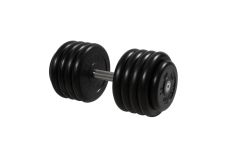 Гантель неразборная, с невращ. хром. ручкой, 46 кг MB Barbell MB-FdbM-BN46