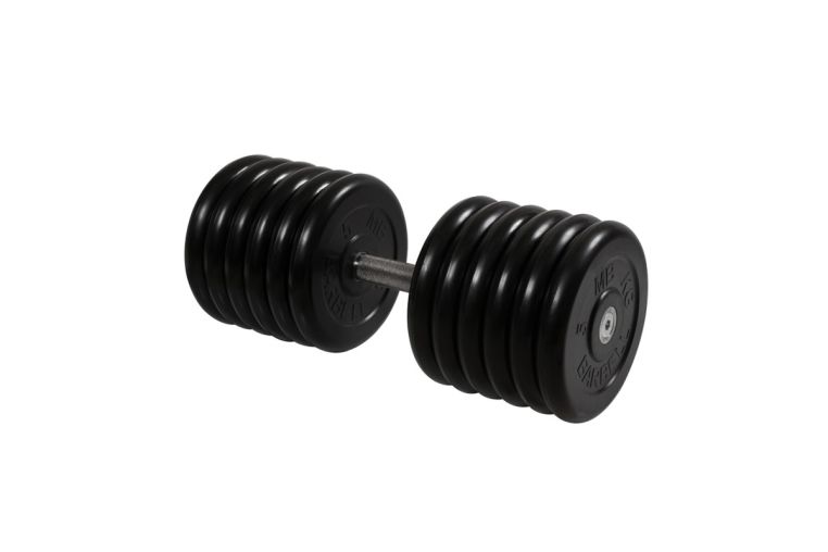 Гантель неразборная, с невращ. хром. ручкой, 61 кг MB Barbell MB-FdbM-BN61 