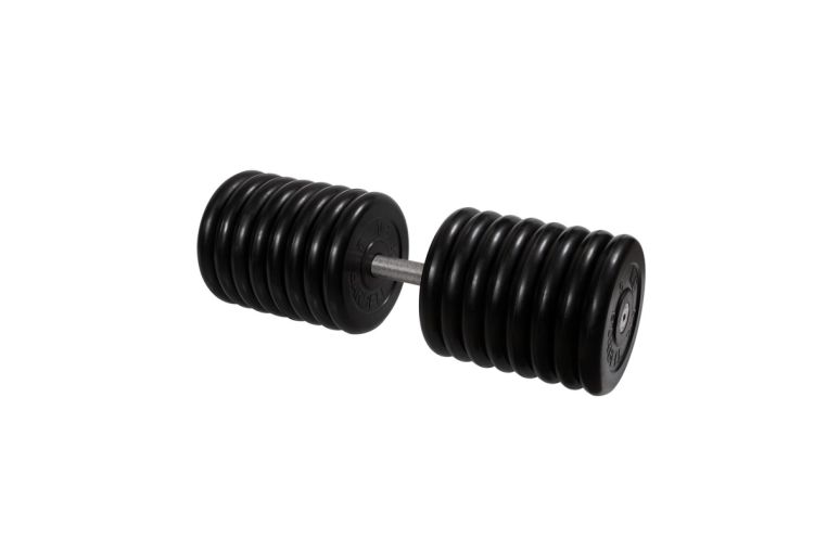 Гантель неразборная, с невращ. хром. ручкой, 81 кг MB Barbell MB-FdbM-BN81 