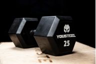 Гантель обрезиненная YouSteel HEX DB 7,5 кг