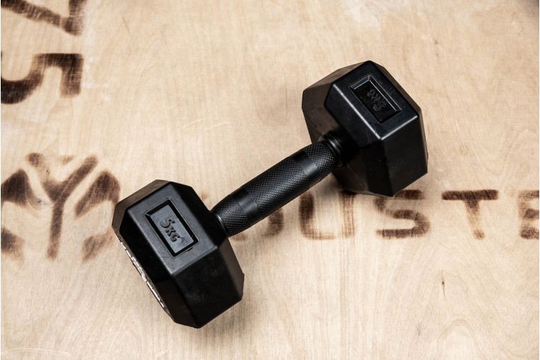 Гантель обрезиненная YouSteel HEX DB 7,5 кг фото 8