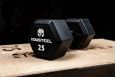 Гантель обрезиненная YouSteel HEX DB 22,5 кг фото 9