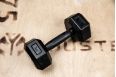 Гантель обрезиненная YouSteel HEX DB 22,5 кг фото 8