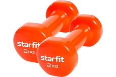 Гантель виниловая Core Star Fit DB-101 2 кг, оранжевый, 2 шт