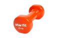 Гантель виниловая Core Star Fit DB-101 2 кг, оранжевый, 2 шт фото 1
