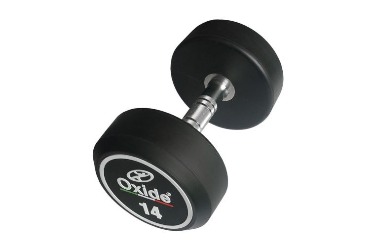 Гантель обрезиненная круглая Oxide Fitness DB145А 2 кг фото 2