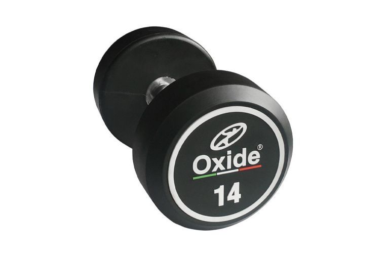 Гантель обрезиненная круглая Oxide Fitness DB145А 2 кг фото 3
