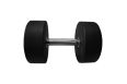 Гантель круглая, полиуретановая 2,5кг Oxide Fitness прямая хромированная ручка со сплошной накаткой ODB01 фото 2