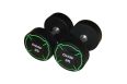 Гантель круглая, полиуретановая 2,5кг Oxide Fitness прямая хромированная ручка со сплошной накаткой ODB01 фото 6