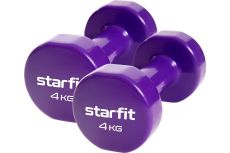 Гантель виниловая Core Star Fit DB-101 4 кг, фиолетовый, 2 шт