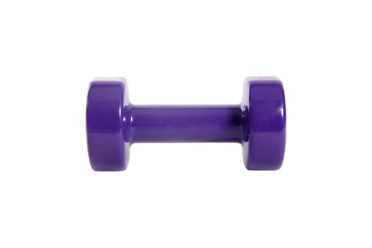 Гантель виниловая Core Star Fit DB-101 4 кг, фиолетовый, 2 шт фото 1