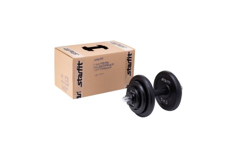 Гантель разборная чугунная, 18 кг Star Fit DB-713 в коробке фото 1