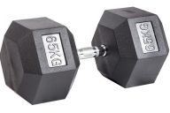 Гантель гексагональная обрезиненная ZSO 65 кг