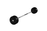 Штанга неразборная MB Barbell с чёрными дисками, 25 мм, 35 кг MB-BarMW-B35