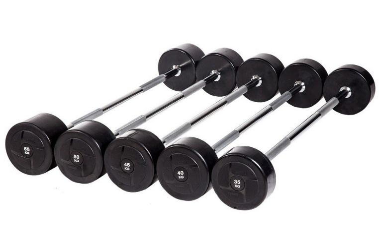 Набор прямых штанг Profi-Fit 35-55 кг, шаг 5 кг 