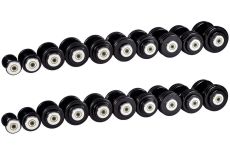 Гантельный ряд ZSO 2,5 кг - 25 кг (10 пар), шаг 2,5 кг