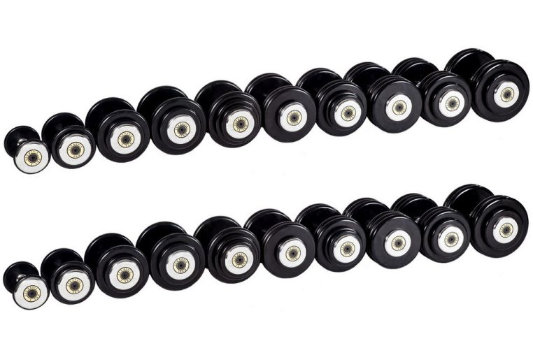 Гантельный ряд ZSO 2,5 кг - 25 кг (10 пар), шаг 2,5 кг 