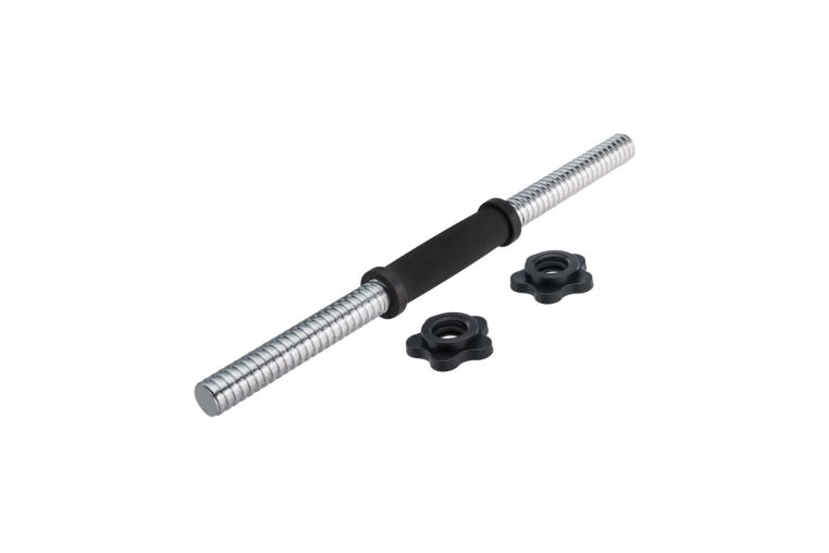 Гриф гантельный D25, L450 Starfit BB-105 замок-гайка пластик 