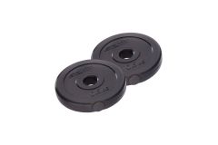Диск пластиковый 0,5 кг Star Fit BB-203 черный, 2 шт