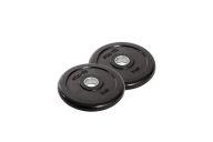 Диск обрезиненный Core 1 кг Star Fit d26 мм, стальная втулка BB-202 черный, 2 шт