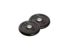Диск обрезиненный Core 1 кг Star Fit d26 мм, стальная втулка BB-202 черный, 2 шт