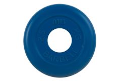 Диск обрезиненный d51мм MB Barbell MB-PltC51-2,5 2,5кг синий