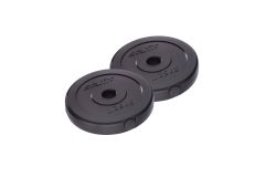 Диск пластиковый 1,25 кг Star Fit BB-203 черный, 2 шт
