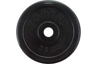 Диск обрезиненный Torres 2,5 кг PL50692, d.25мм