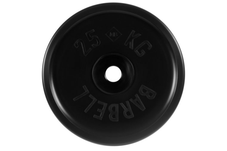 Диск олимпийский d51мм евро-классик MB Barbell MB-PltBE-2,5 2,5 кг черный 