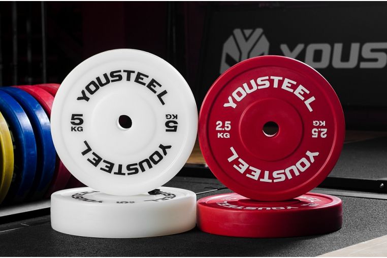 Диск технический 2,5кг, пластиковый, D450мм, красный YouSteel 