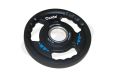 Диск олимпийский Oxide Fitness OWP02 D50мм полиуретановый, с 3-мя хватами, черный 2,5кг. фото 5
