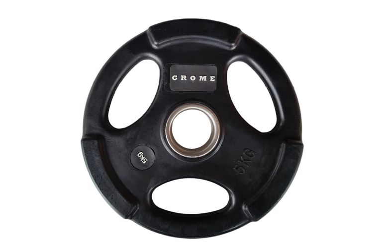 Диск олимпийский обрезиненный D 51 5 кг Grome Fitness WP074 черный 