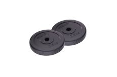 Диск пластиковый 2,5 кг Star Fit BB-203 черный, 2 шт