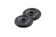 Диск чугунный 2,5 кг Star Fit d26 мм BB-204 черный, 2 шт