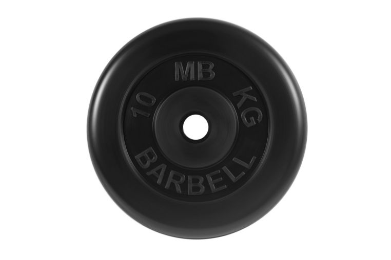 Диск обрезиненный d31мм MB Barbell MB-PltB31-10 10 кг черный 