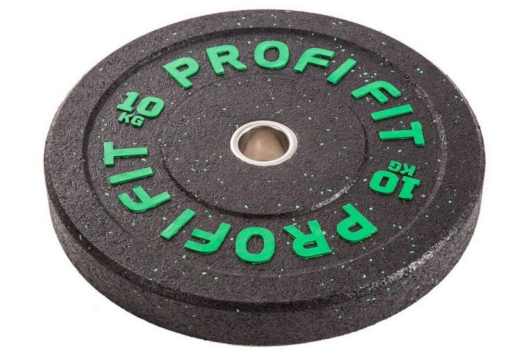 Диск для штанги Profi-Fit Hi-Temp с цветными вкраплениями, d-51 10кг фото 1