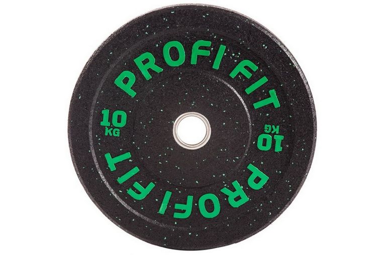 Диск для штанги Profi-Fit Hi-Temp с цветными вкраплениями, d-51 10кг фото 2