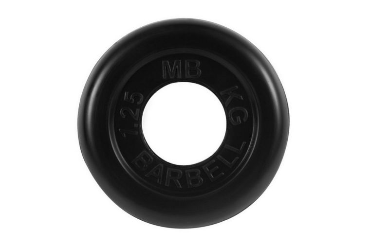 Диск обрезиненный d51мм MB Barbell MB-PltB51-1,25 1,25кг черный 
