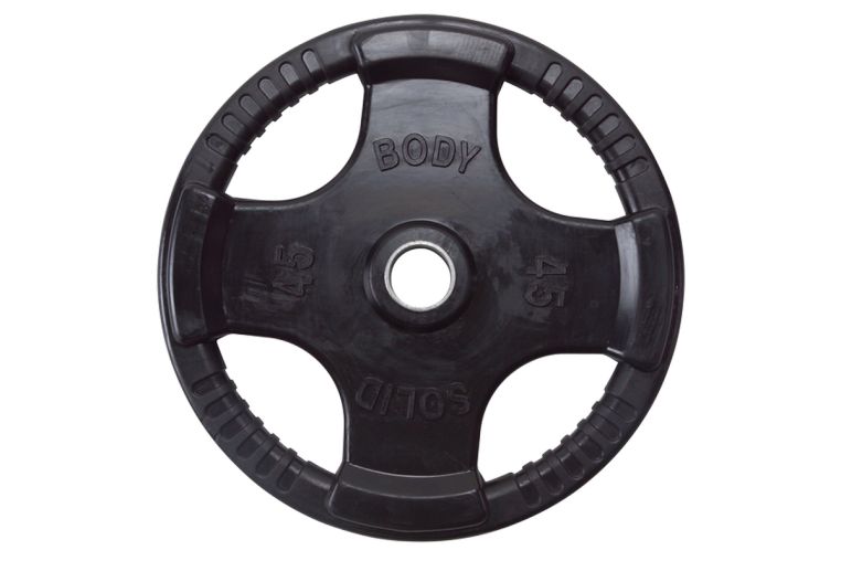 Диск обрезиненный Body Solid 20кг ORT45 черный 