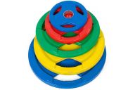 Диск обрезиненный Sportex d50 мм, 20 кг B33056/OPL-50-20 синий