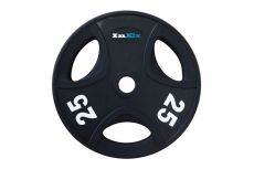 Диск обрезиненный Inex GMAX с 3 отверстиями, 25 кг GRP-N-25KG