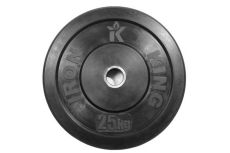 Диск для кроссфита Iron King (бампер) черный D50 мм 25 кг CR 206
